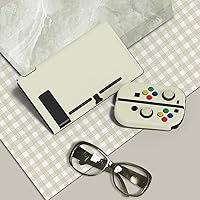 Vista 4 de PlayVital ZealProtect Soft Protective Case for Nintendo Switch, Flexible Cover Protector for Switch with Tempered Glass Screen Protector & Thumb