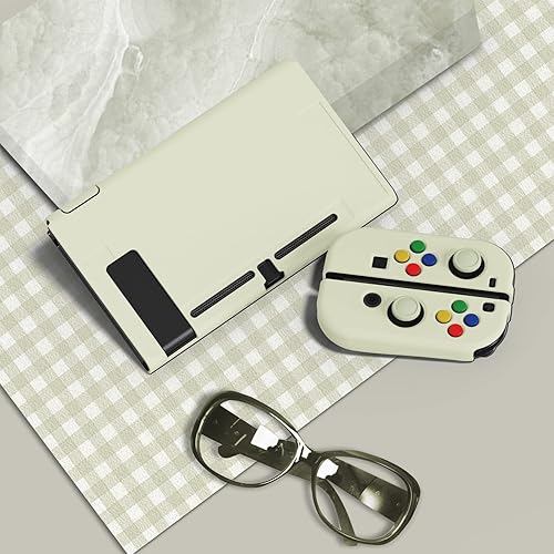 Vista 11 de PlayVital ZealProtect - Funda protectora suave para Nintendo Switch, flexible Joycon funda delgada para Nintendo Switch con protector de pantalla