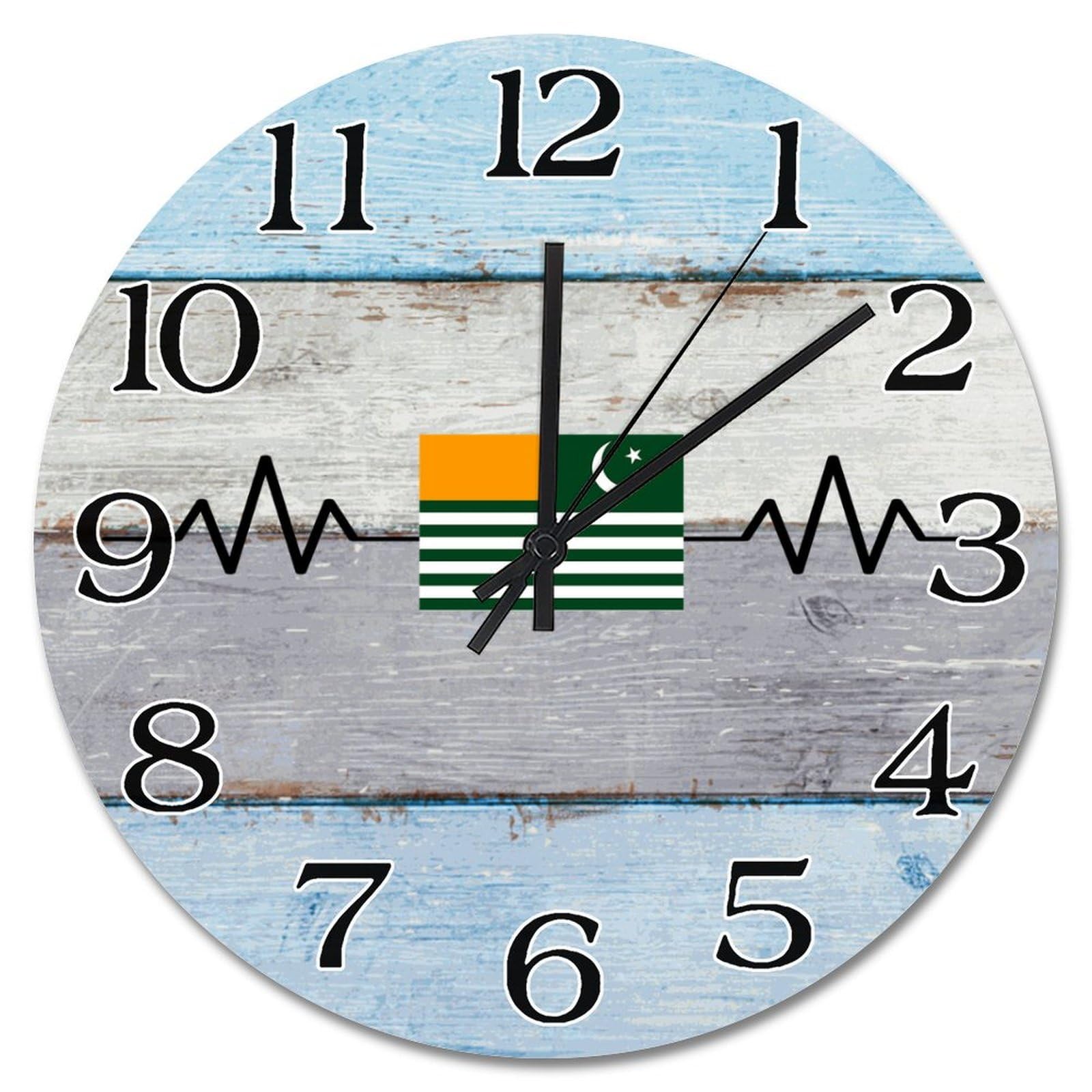 Horloge murale en bois Cachemire 38cm : une decoration murale haut de gamme et noble