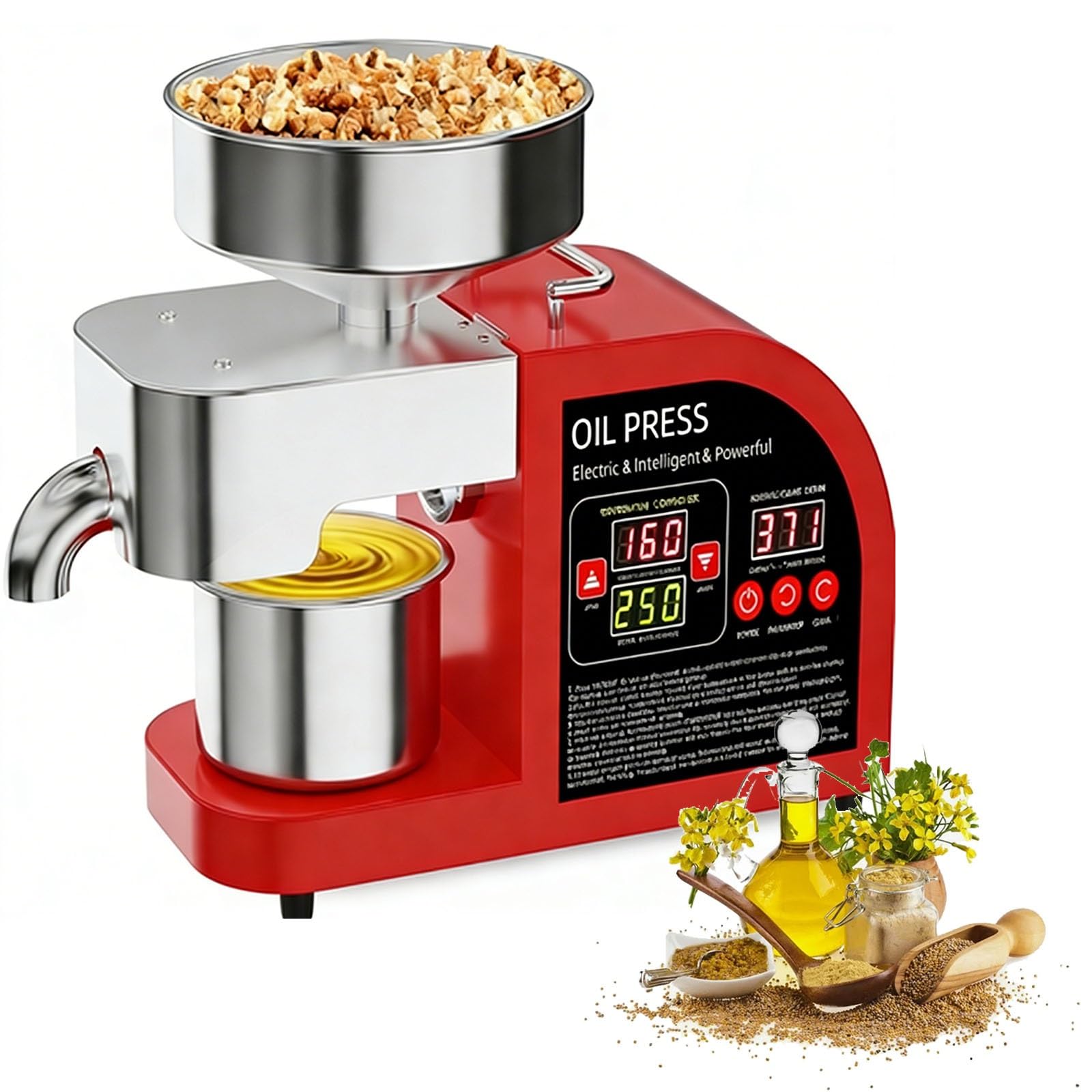 Extracteur d'huile silencieux machine pour huile d'arachide de tournesol et sésame