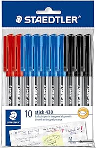 Koop uw Balpen Staedtler Stick 430 zwart medium bij | 612841