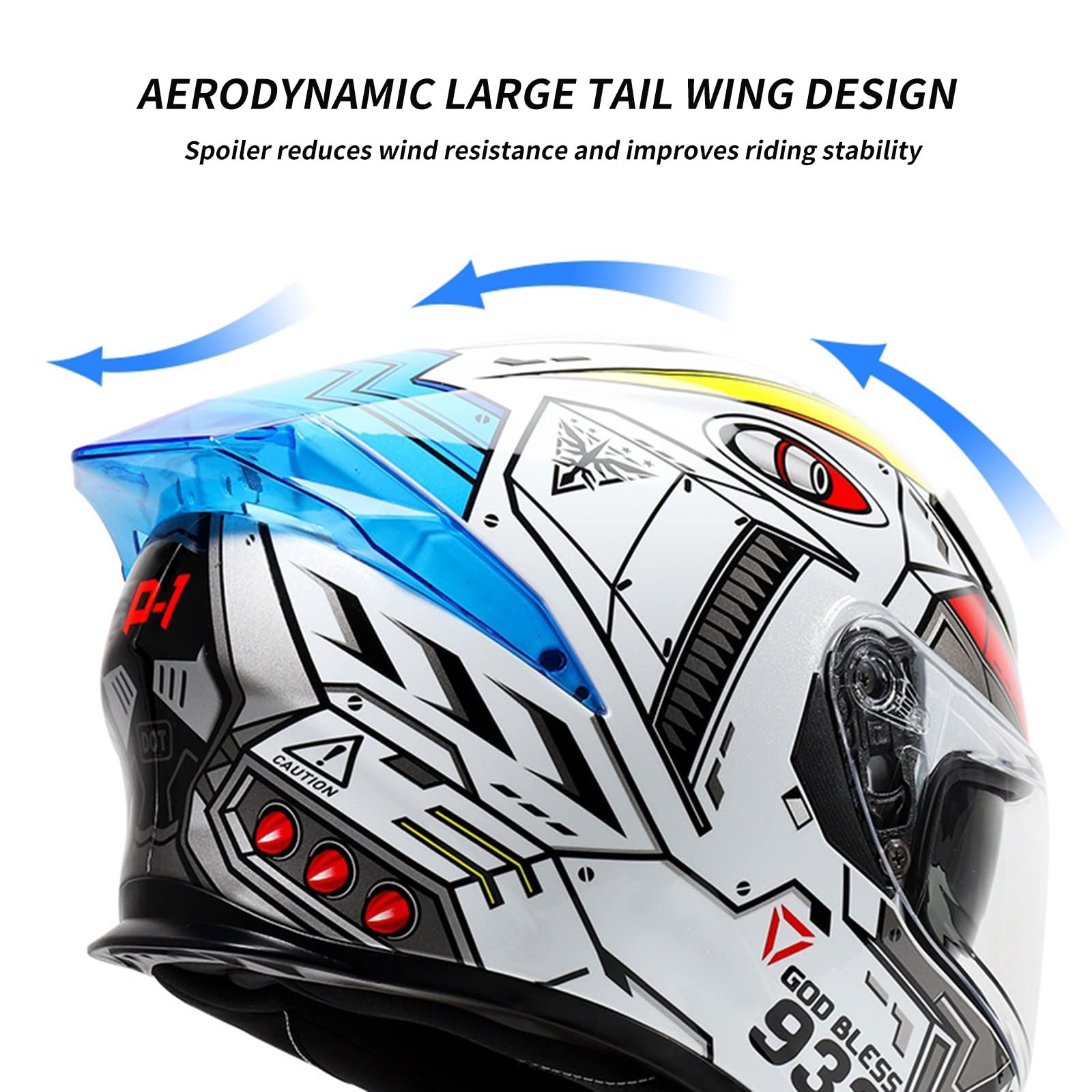 Casco Integrale Moto QJWMatic - Doppia Visiera ECE 54-61cm - Foto 7