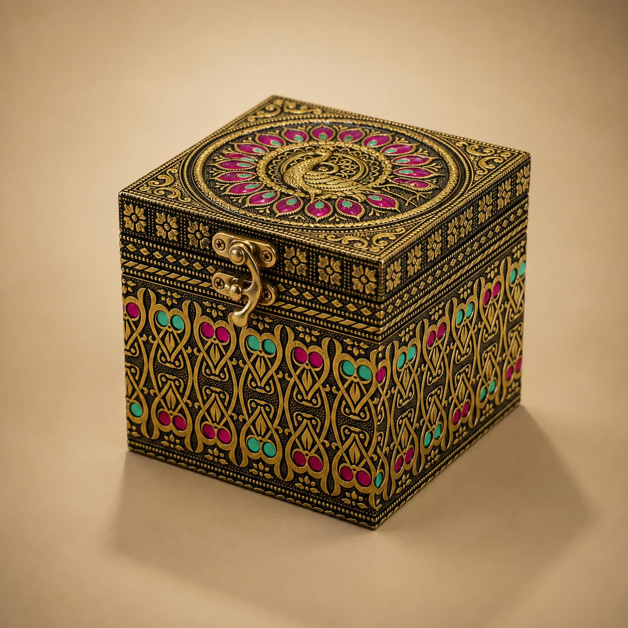 Raksha Bandhan Luxury Gift Box | 2 Roll-On Perfumes, 1 Solid Perfume, Includes Rakhi, Greeting Card Included, 10x10x10 cm Box-picture-36