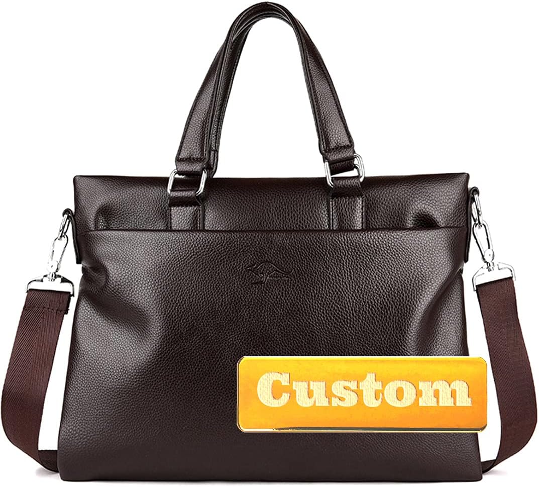 custom leather briefcase