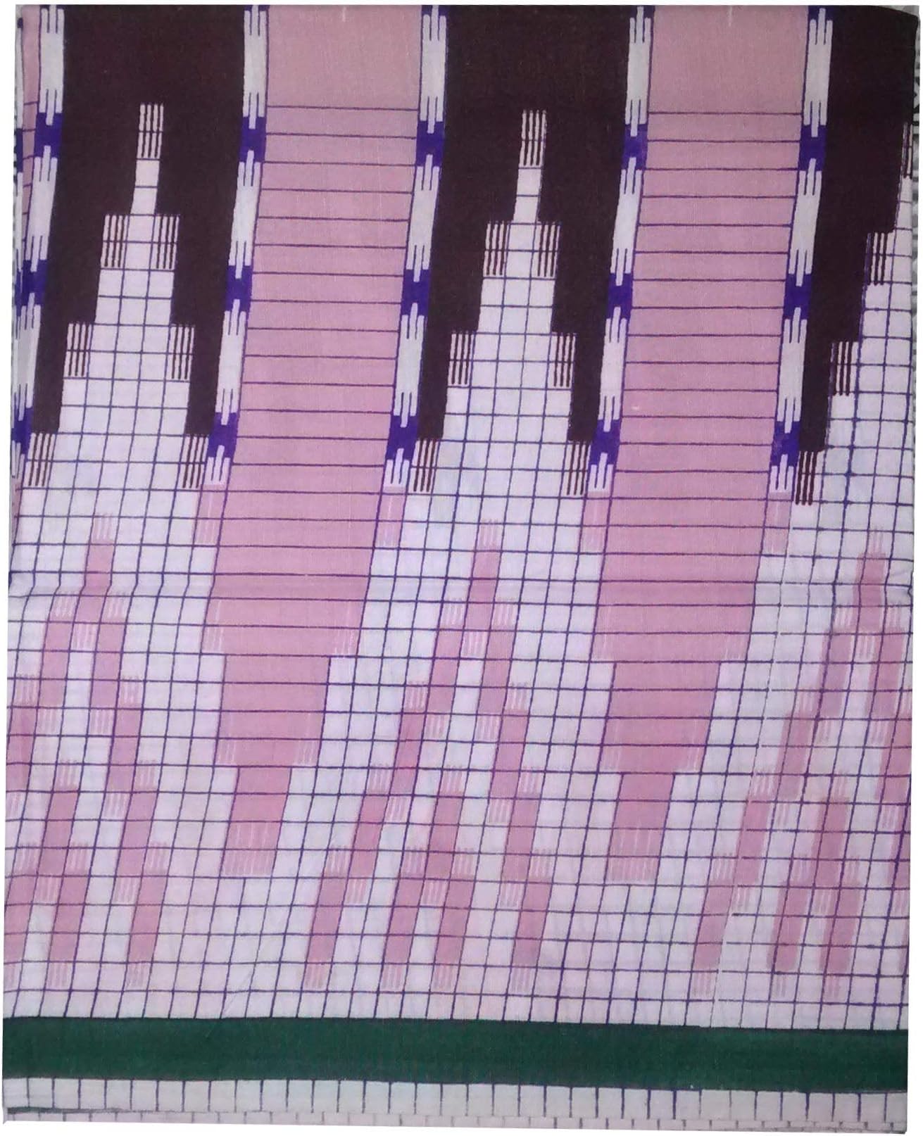 Checkered Multicolor Pink Tower Lungi