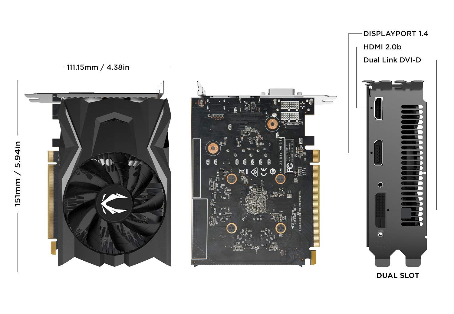 ZOTAC Gaming GeForce GTX 1650 OC 4GB GDDR5 128-Bit Gami | B2B