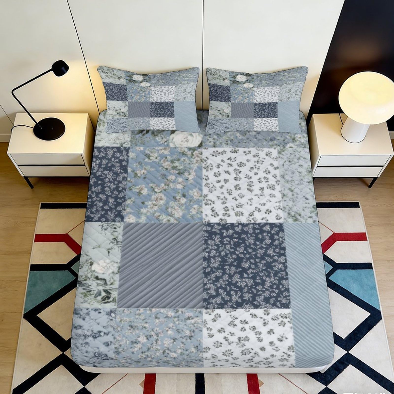 3D Printed Cat Design Fitted Sheet Microfiber Deep Pocket Bedroom Bedding Cat Mattress Fitted Cover Machine Washable 180x200x25cm
