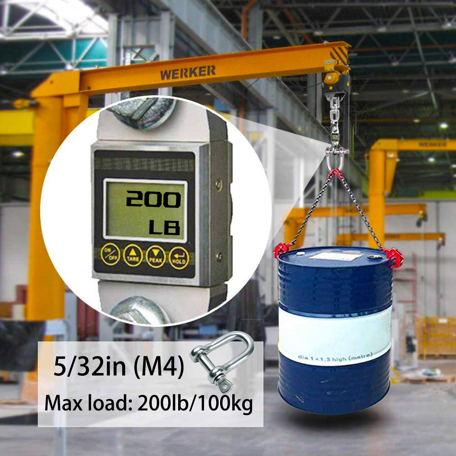 Bow Shackle Reedny 304 Stainless Steel 5/32", 1/4", 5/16",3/8", 1/2", 9 - View #5