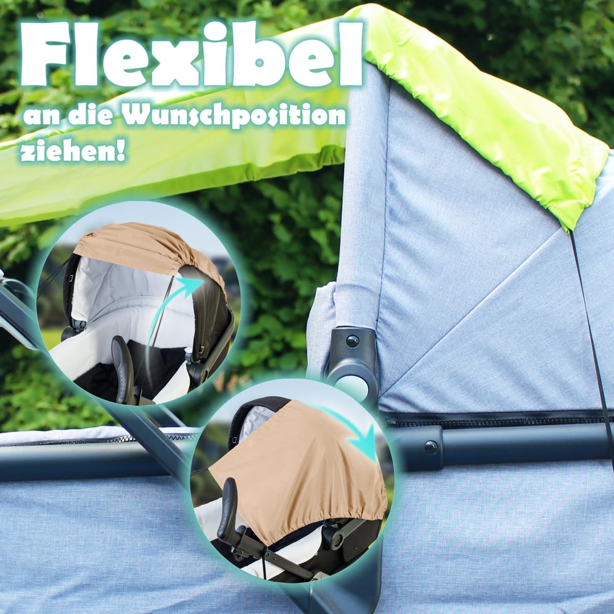sonnensegel kinderwagen uv mit UV-Schutz 50+ universal Sonnenverdeck für Baby Sonnenschutz (Beige) Baby Camping Mondsee in Österreich Category:Fahrräder_Kunststoff Colors:Purple