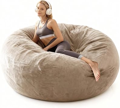 Beanbag Chair 4FT Bean Bag Chairs for Adults with Memory Foam Filler, Reading Chair Boneless Couches for Living Room Furniture, Lounge Chairs Indoor Sofa for Bedroom Gaming Birthday Gifts for Women