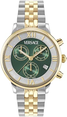 Versace Classic Round Chrono Bracelet Watch
