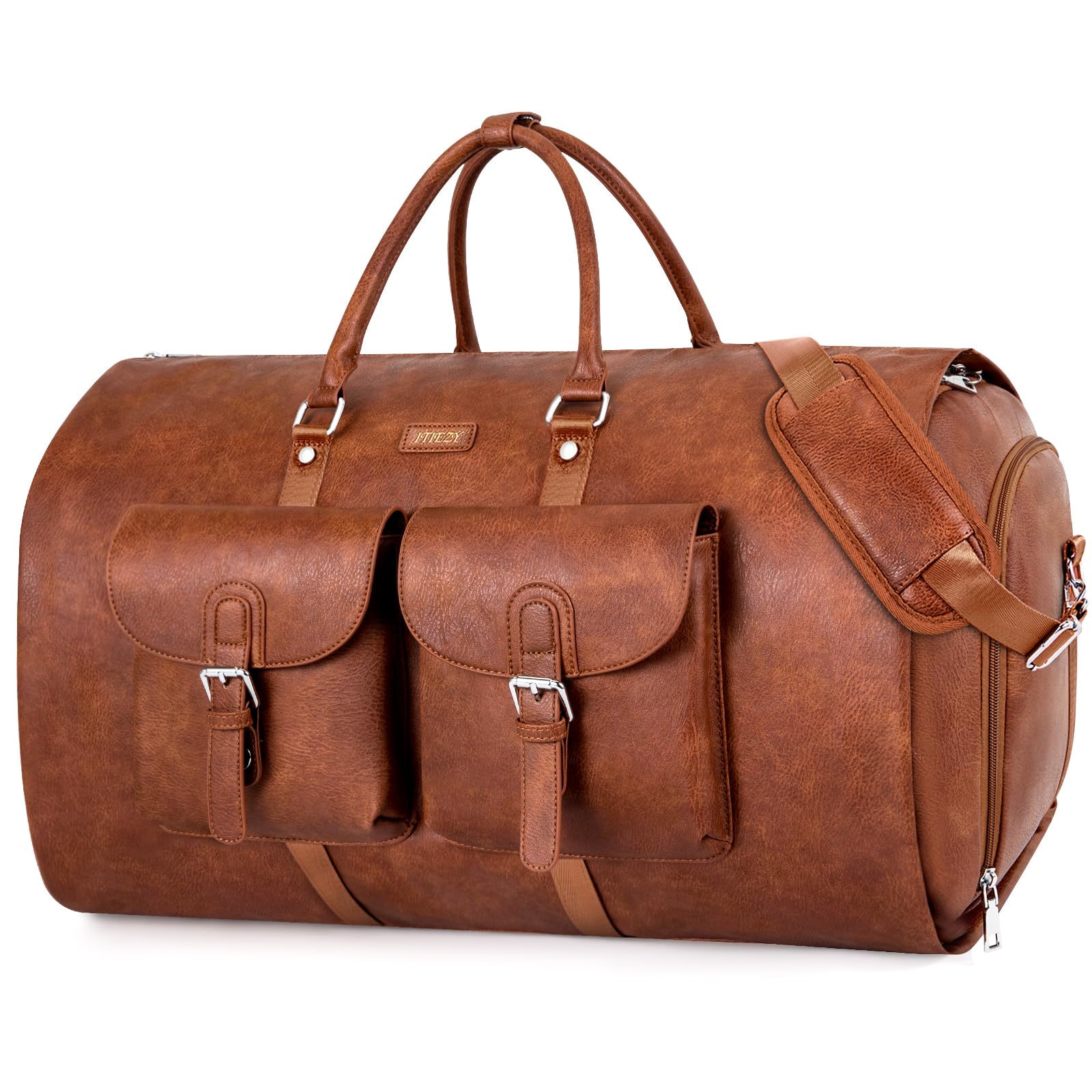 Garment Bag for Travel, Convertible Carry on Garment Duffel Bag for Men 3Pcs Weekender Bag 2 in 1 Hanging Suitcase Suit Bag