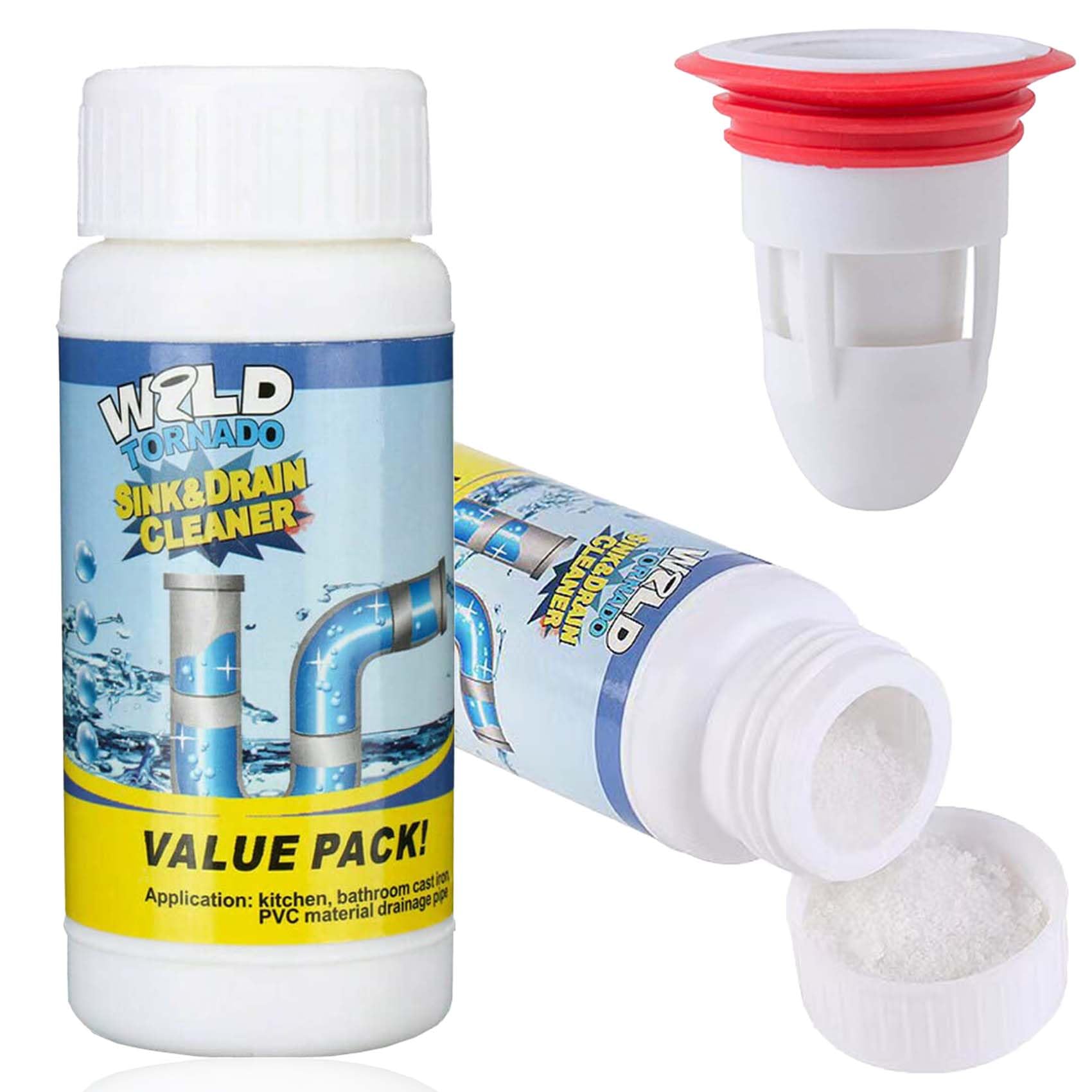 Wild Tornado Sink and Drain Cleaner Powder, Wild Sink and Drain