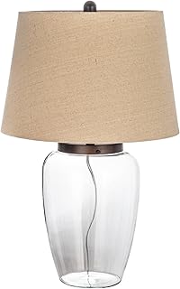 Creative Co-Op Glass Fillable Table Lamp with Shade