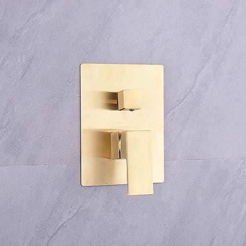 Miniatura 7 de Sistema de ducha montado en la pared de baño, cabezal de ducha de lluvia de 10 pulgadas y cabezal de ducha de mano, conjunto combinado de cuerpo de