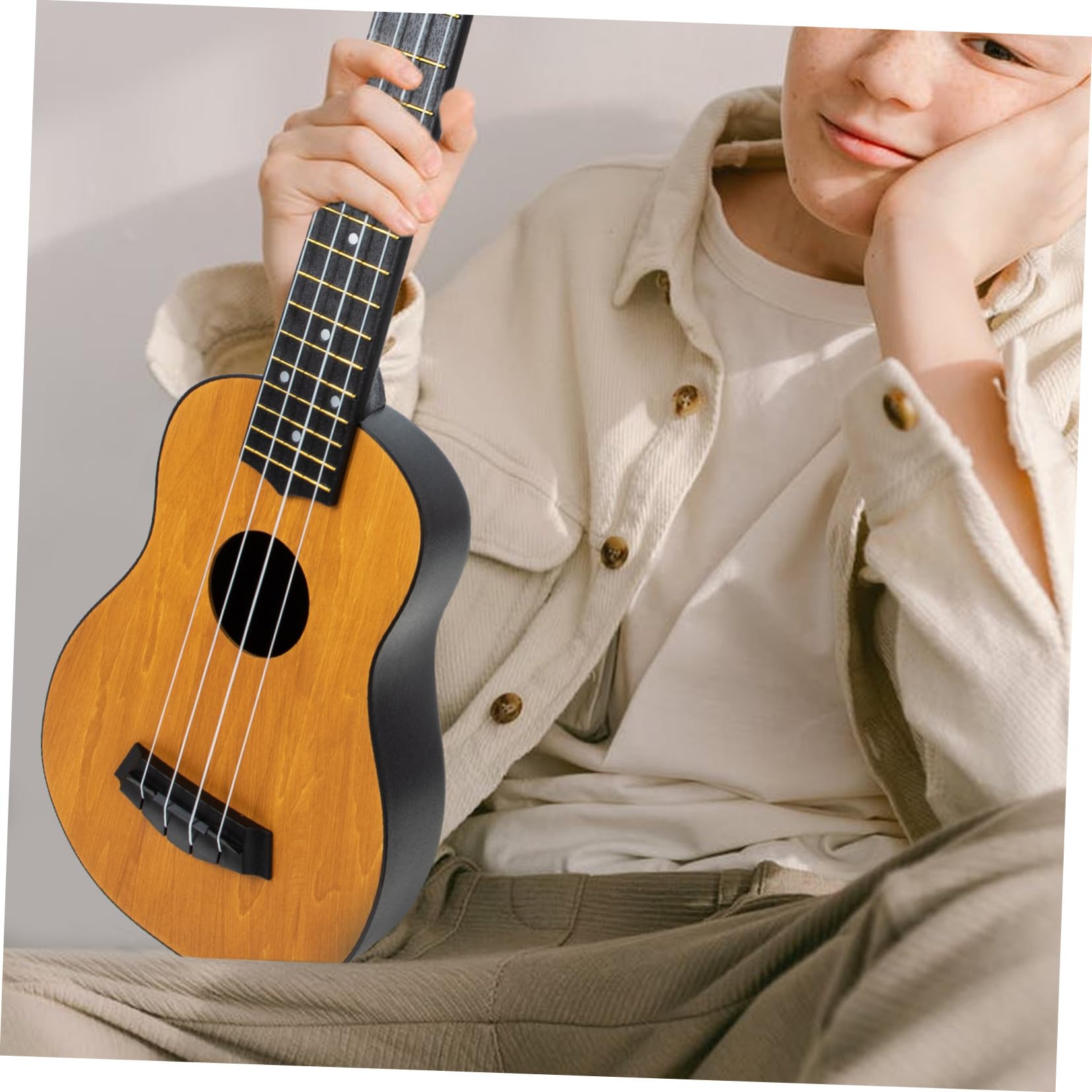 HANABASS Holz Ukulele für Anfänger Kinderinstrument Ukulelen für Anfänger Kleinkindgitarre