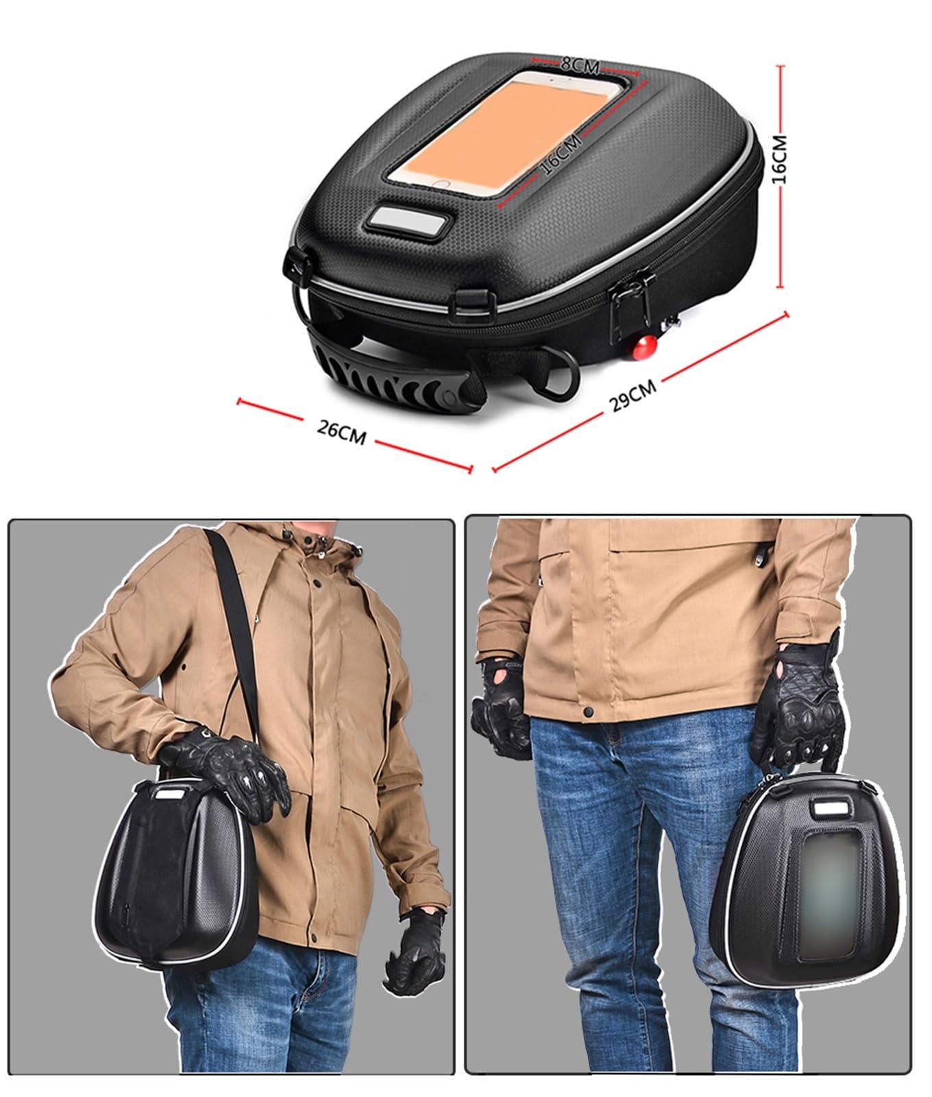Per Keeway V-cruise V 302 125 C Borsa Da Serbatoio Chiusura Rapida Navigazione Per Moto Zaino Bagagli Impermeabili Accessori Bauletto