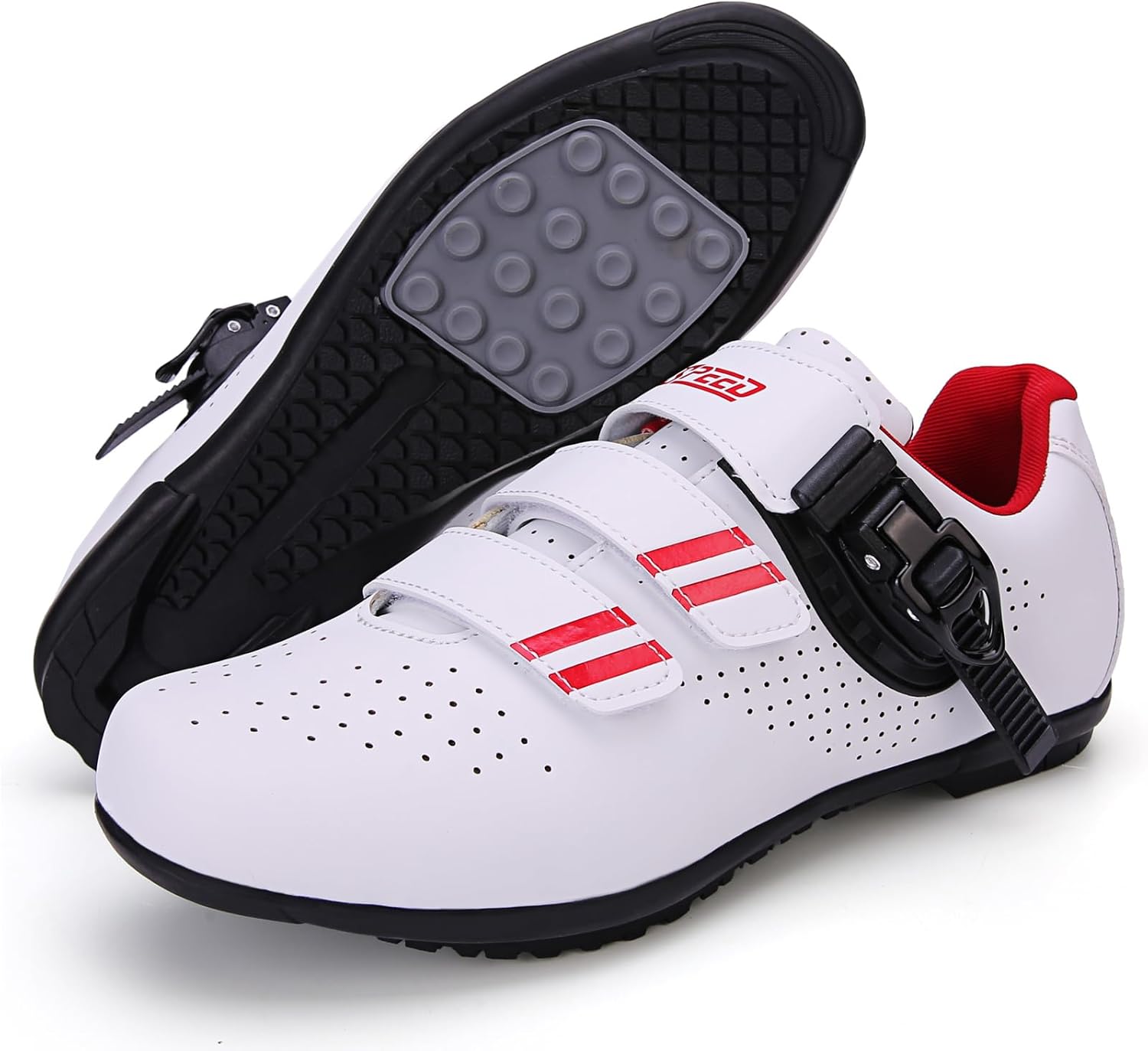 SDEQA Unisex Cycling Shoes Indoor Lock-Free Road Bike Shoes Breathable Non-Slip Mountain and Bicycle Sneakers