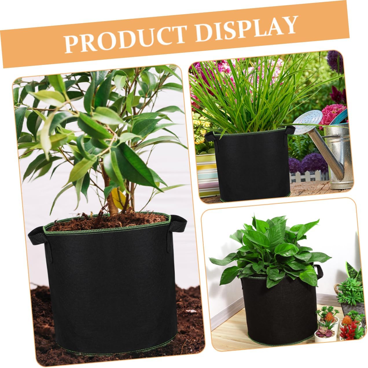 30pcs Non-Woven Fabric Grow Bags for Potatoes Carrots and Vegetables Handles Breathable Material for Optimal Plant Growth for Indoor and Outdoor Gardening