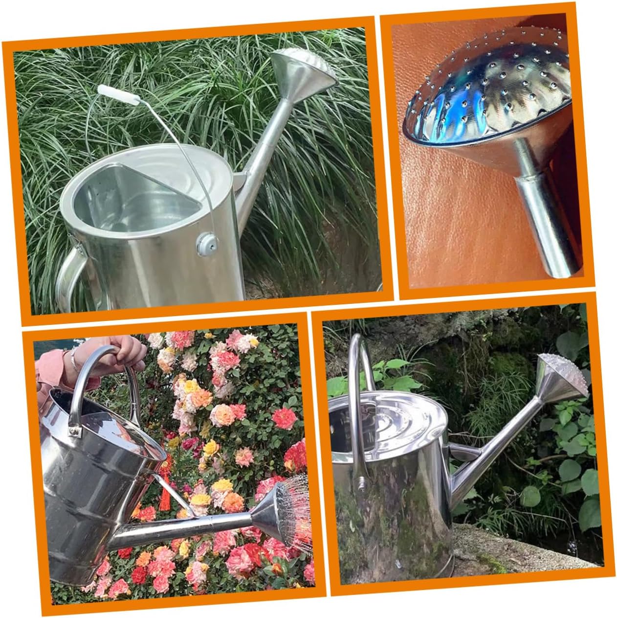 Stainless Steel Nozzle Replacement Sprinkler Head for Watering Can Indoor Plants