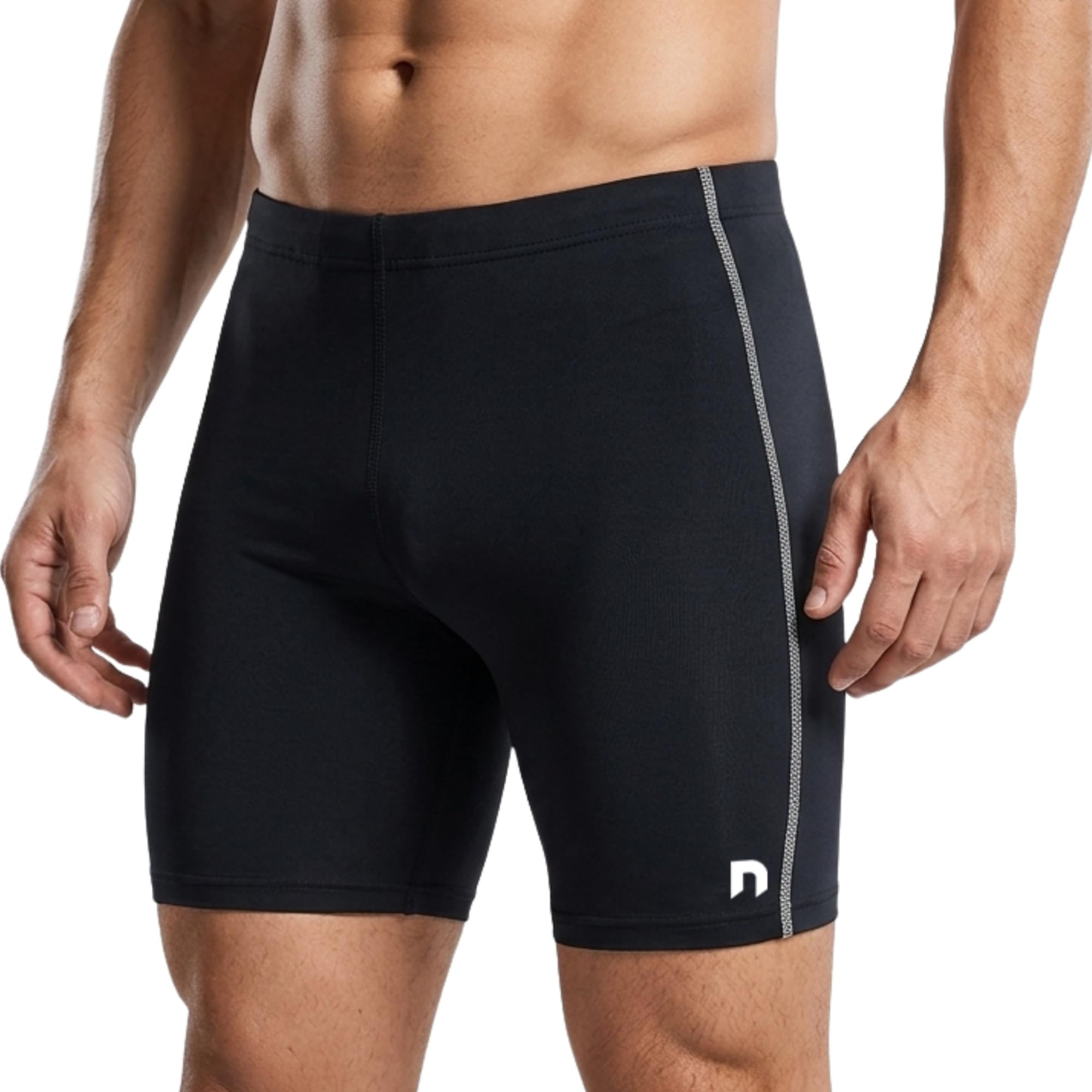 NEVER LOSE Unisex Compression Sports Shorts Half Tights-image-4