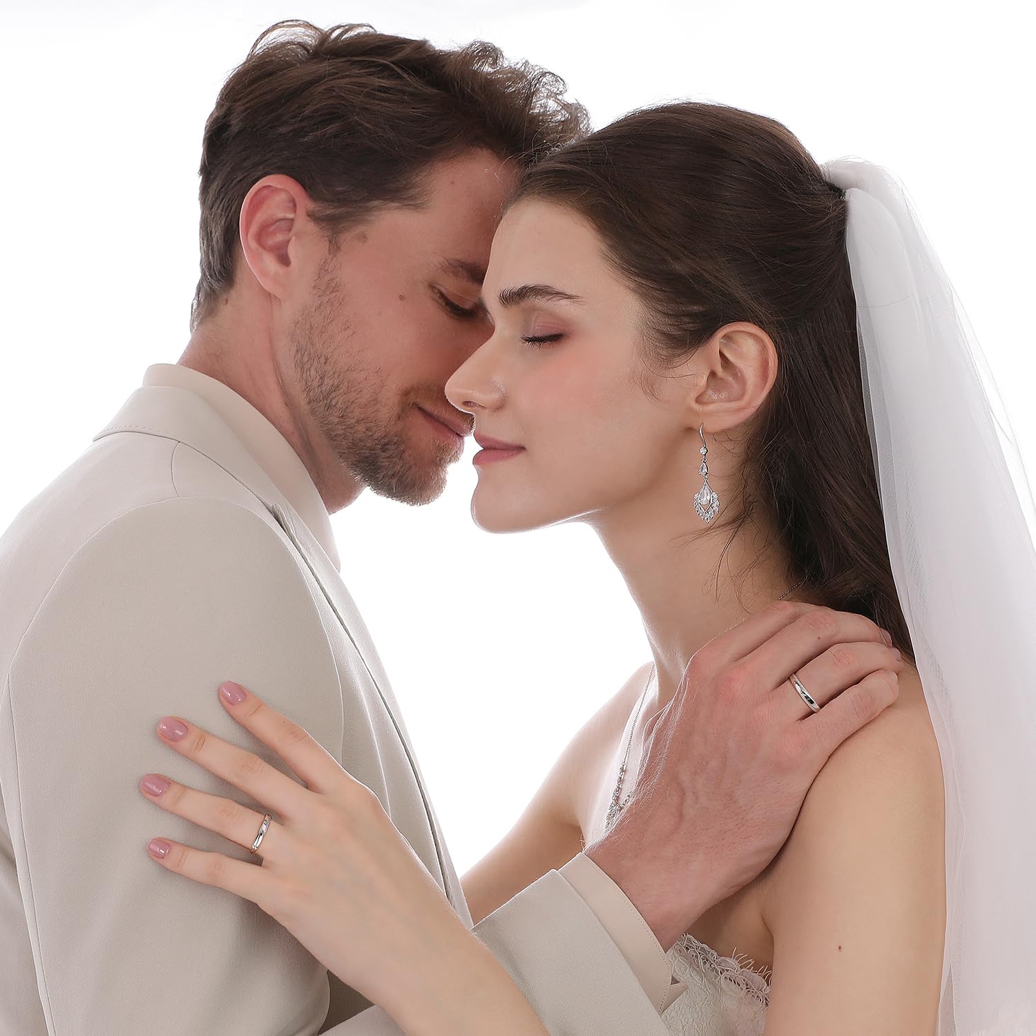 Meissa 2 Piezas Anillos Pareja para Hombres y Mujeres 925 Plata Anillos de Boda Alianza Ajustable Anillo de Promesa Anillos Pareja Juego