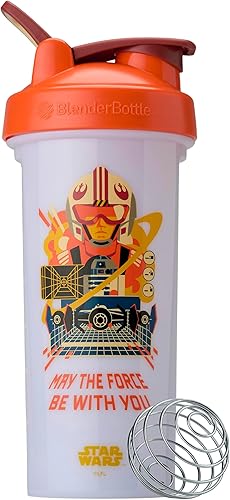 BlenderBottle Star Wars Shaker Bottle Pro Series perfecta para batidos de proteínas y antes del entrenamiento, May the Force Be With You, 28 onzas
