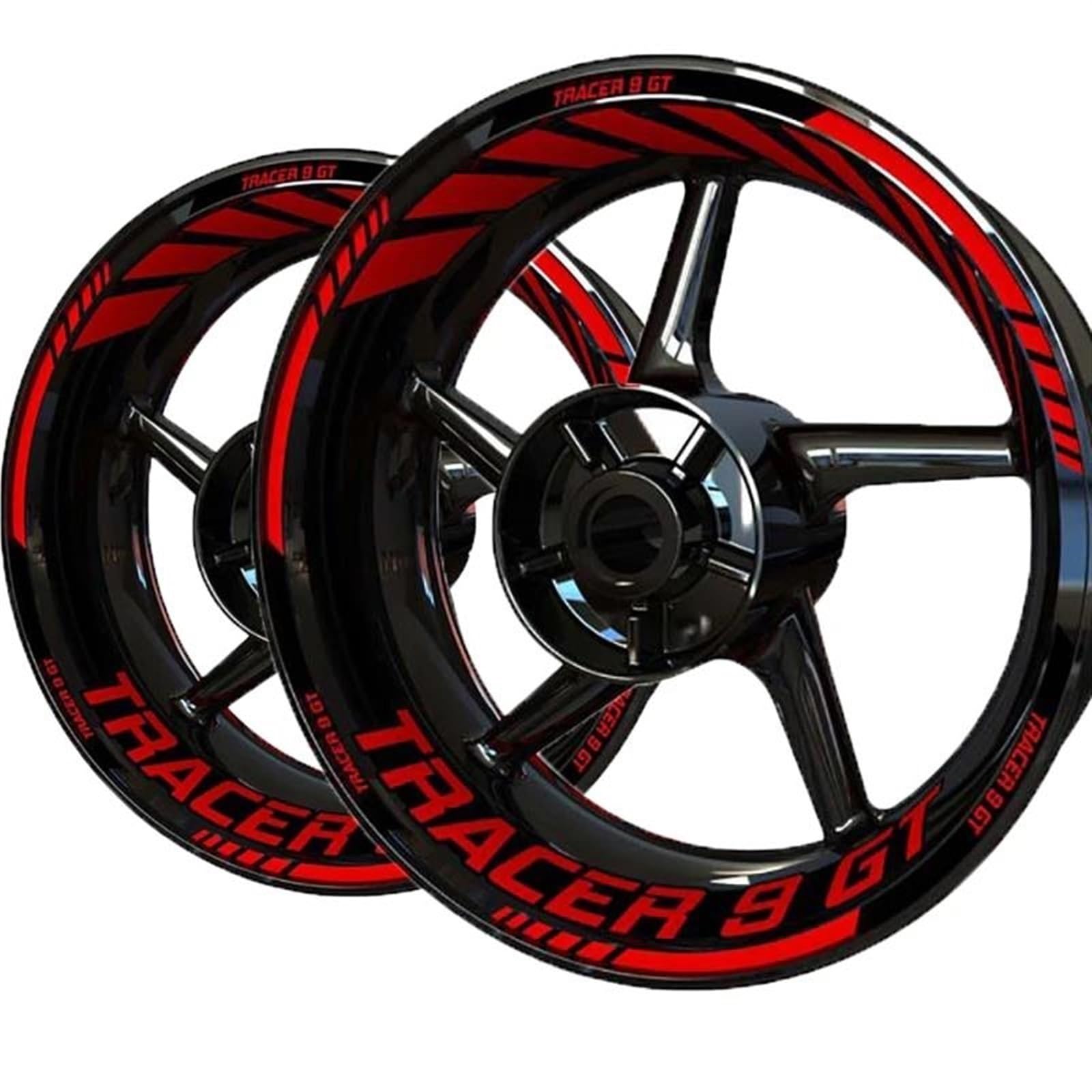 Motorcycle Wheel Stickers for Yamaha for Tracer 9 7 900 700 Gt Night Reflective Decorative Rim Decals Decorative(Color2)