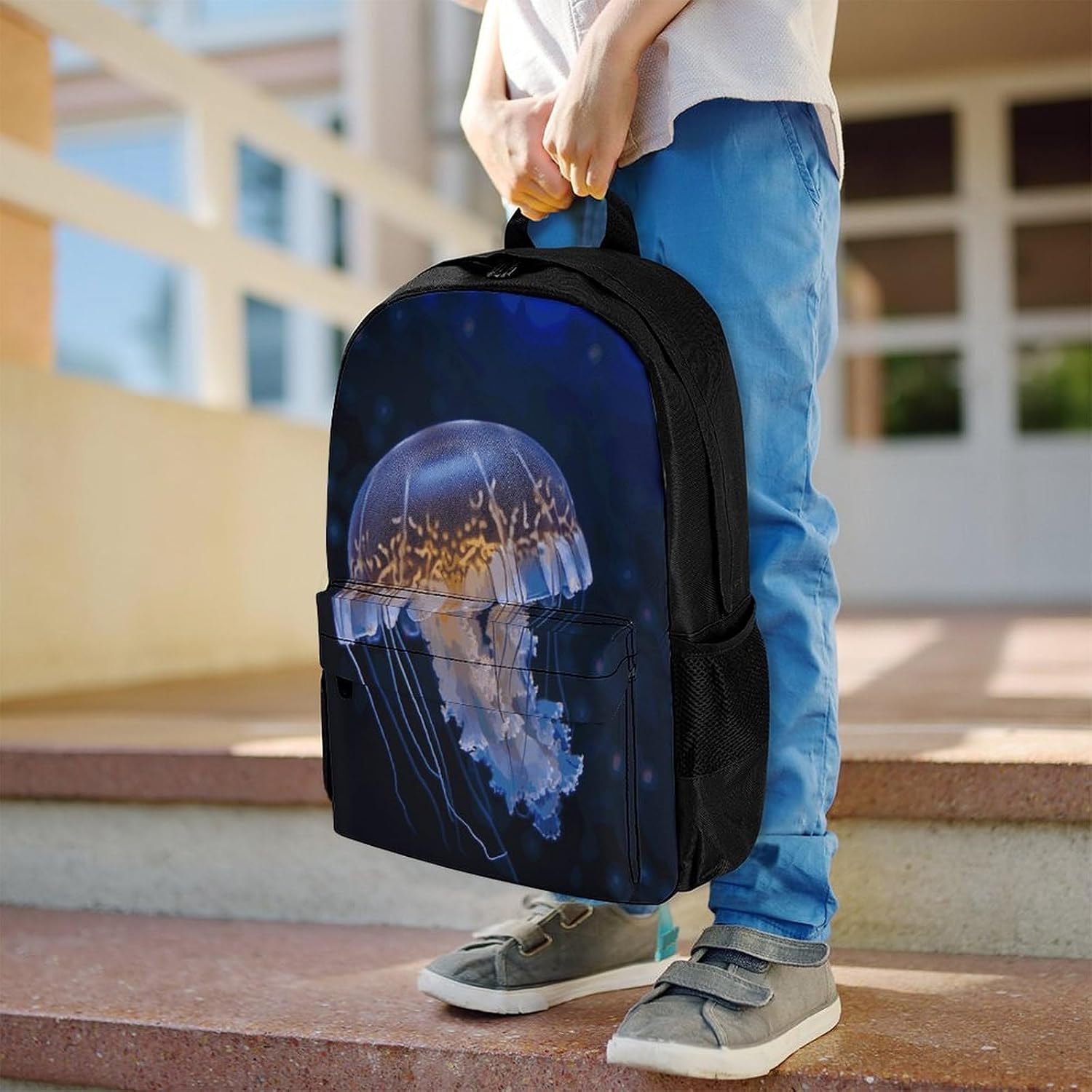 Jellyfish Backpack Daypack Travel Backpack | Lightweight Casual Laptop Backpack for Women Men Aesthetic Travel Bag for Weekender Business Hiking Outdoor