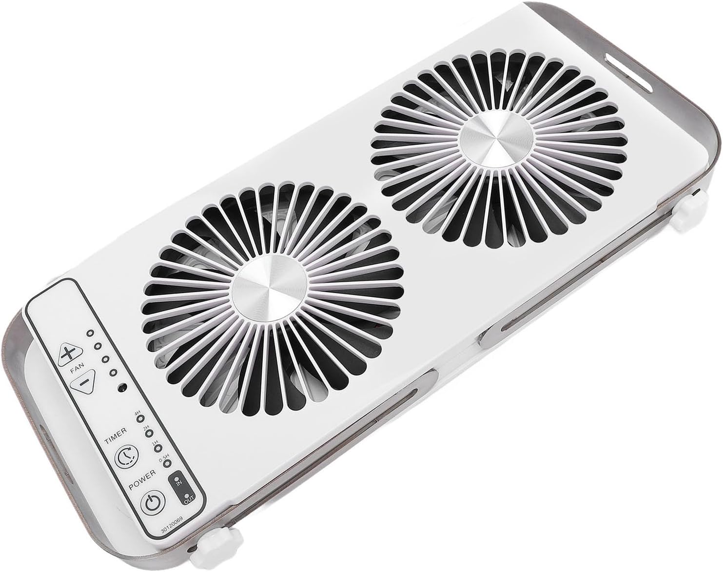 14.76x1.46x7.09in Reversible RV Fan, RV Roof Vent Fan with 4 Speed, Rain Sensor & Remote, Ideal for Motorhome Trailer Ventilation