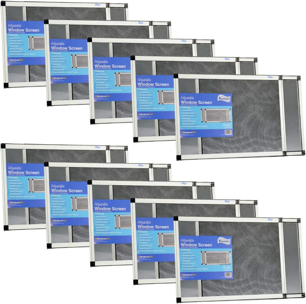 Fenestrelle Expandable Window Screen Horizontal (15" H x 21" 40" W