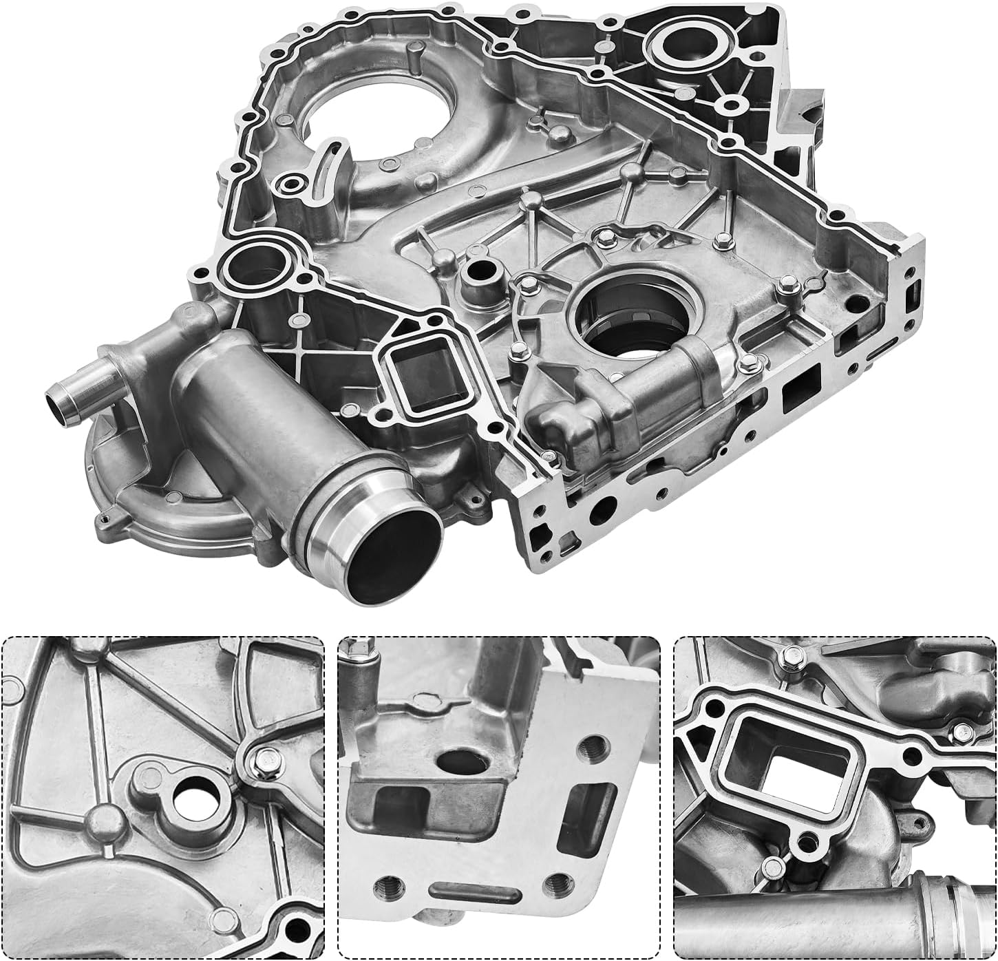 HC3Z-6019-A Engine Timing Cover Replacement for Ford F-250/F-350/F-450/F-550,6.7L, V8, 2017 2018 2019 2020 - Replace BC3Z-6019-B Timing Chain Cover