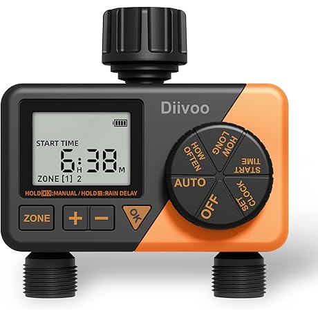 Diivoo Sprinkler Timer 2 Zone: Smart Irrigation for Your Garden