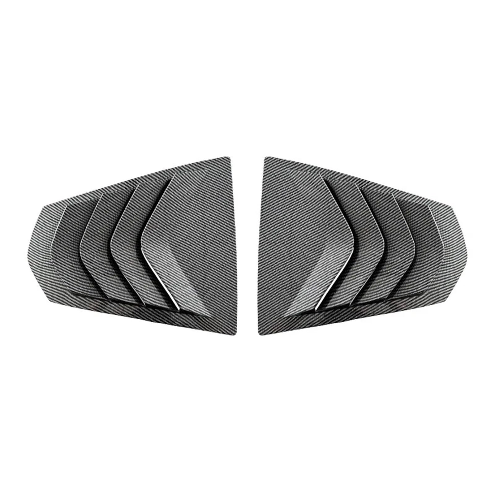 リアウィンドウサイドルーバーシャ​​ッタートリム BMWに適合 3シリーズ G20 320i 325i 330i M340i 2019-2023 トリムステッカー ベントスクープ ABS製 車用ガーニッシュ(Carbon)