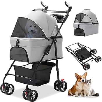 Amazon.co.jp: OXSITO ペットカート 分離型 多頭の小型犬&猫