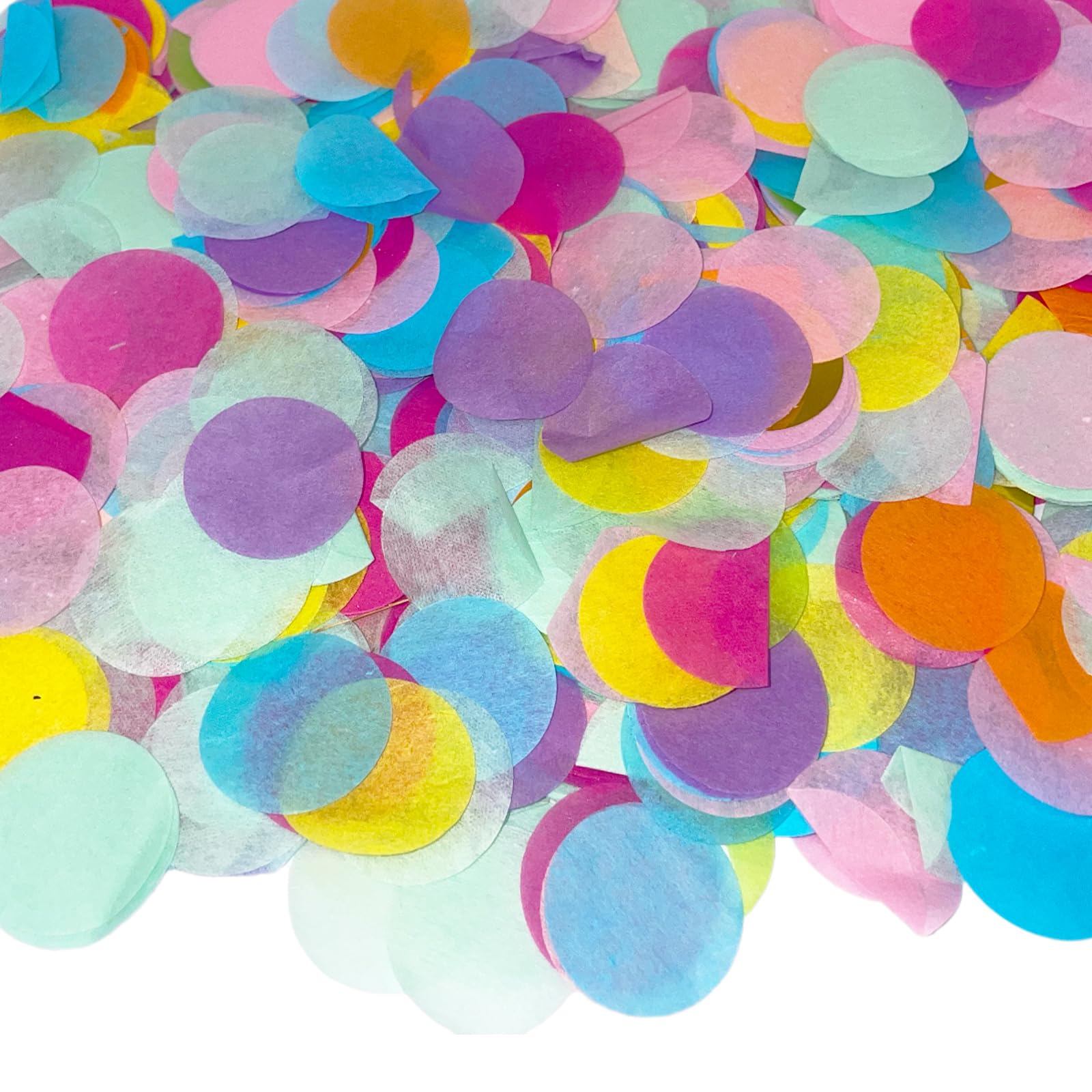 10.000 Stück Bunt Konfetti, VEINARDYL Rundes Glitzer-Tischkonfetti Geburtstag Streudeko100 g für Hochzeiten, Partys, Jubiläen, Geschenke, Dekoration, Festivalbedarf - 2,5 cm, 8 Farben