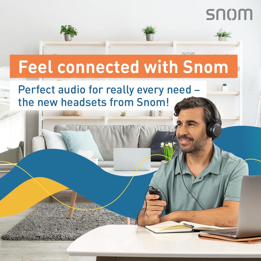 Snom D140 TeléFono Fijo Snom para Oficina - Pantalla LCD 2,8, 2 Identidades Sip, Consumo Bajo - Ideal para Ver Teléfonos Fijos O como TeléFono De Casa Fijo - Color Gris Pizarra