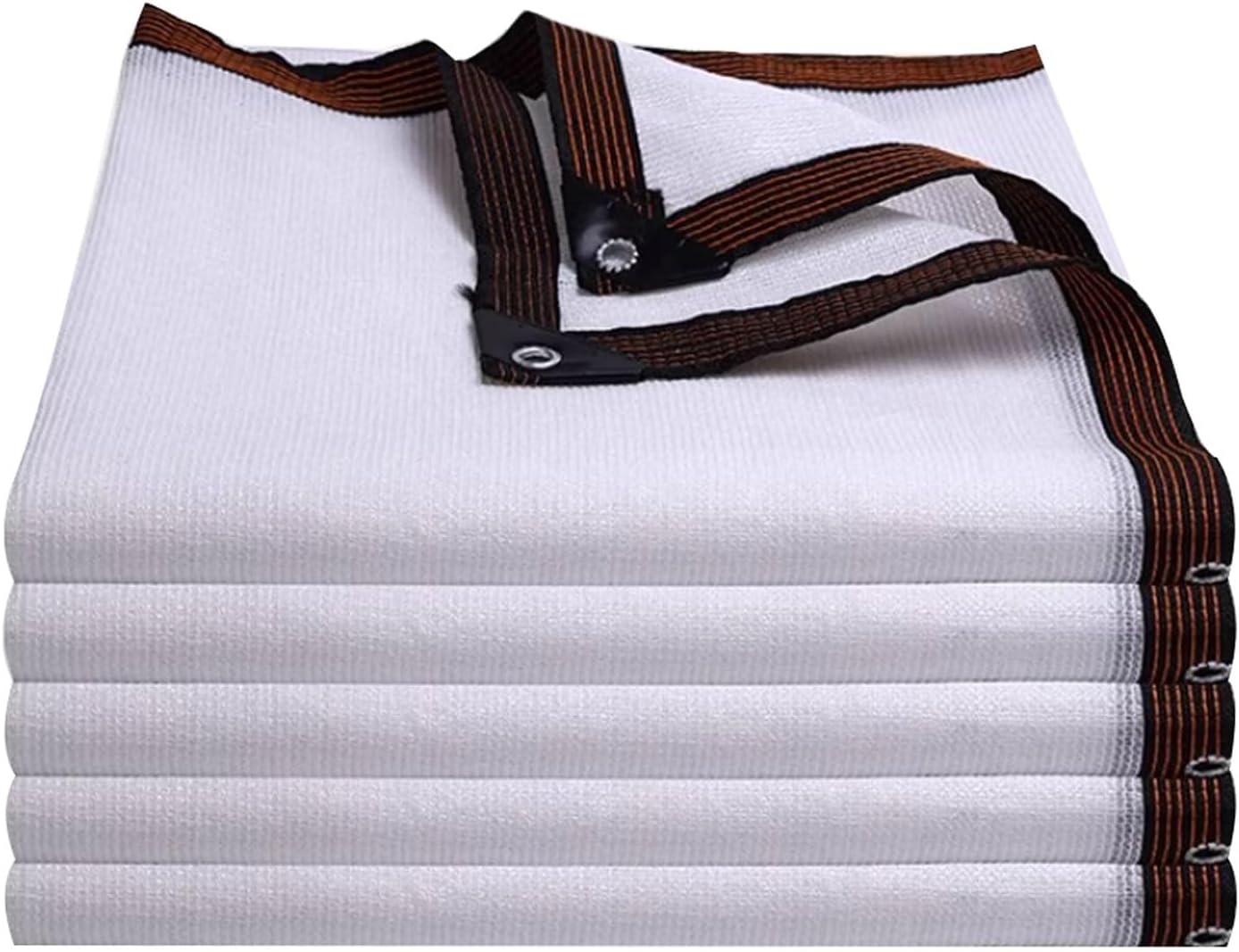 White Sun Shade Cloth 80% Garden Shade Net for Greenhouse Plants Outdoor Shade Garden Sun Shade Mesh Screen Cover for Patio Balcony Chicken Coops(6.5x13ft(2x4m))