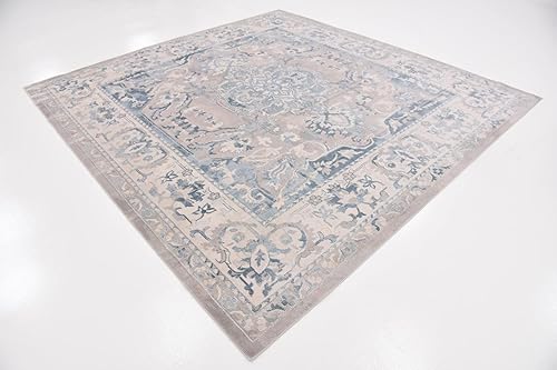 Miniatura 10 de Rugs.com Victoria Collection - Alfombra baja de 9 x 12 pies, 2 pulgadas, color gris oscuro, perfecta para salas de estar, comedores grandes, planos