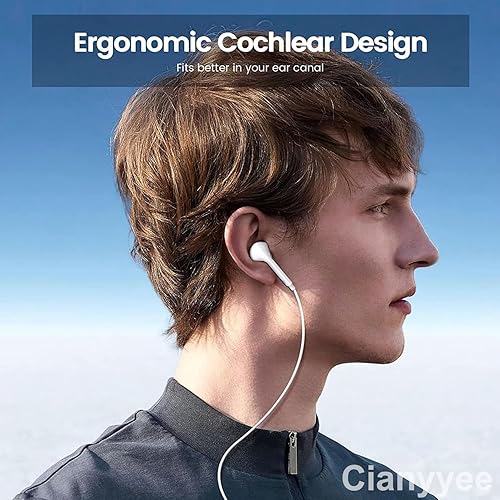 Miniatura 7 de Paquete de 3 auriculares USB C [certificados MFi], auriculares tipo C, auriculares estéreo HiFi con cable, auriculares intraurales magnéticos con