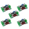 5 Packs LM2596 Adjustable DC-DC Step Down Buck Power Convert Module 4.0-40V Input to 1.25-37V Output with LED Voltmeter Display