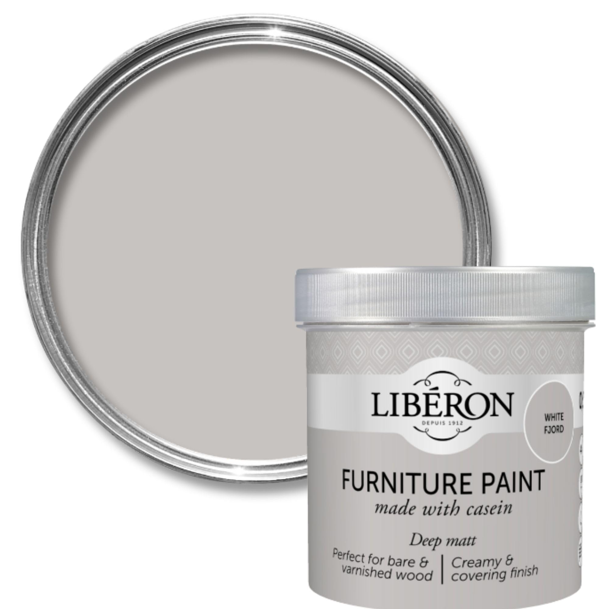 Libéron Furniture Paint for Wood Furniture, White Fjord Matt, 500ml