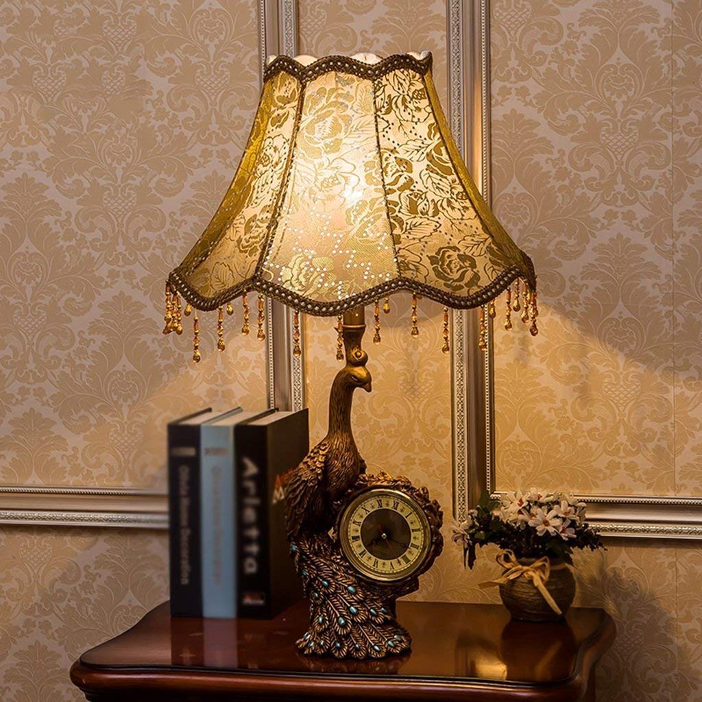 Lampe de table paon rétro pour illuminer chaleureusement votre salon ou hôtel - 7