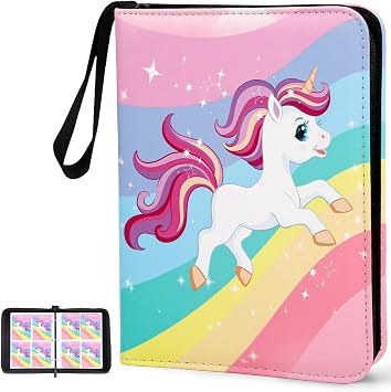 Collectible Trading Card Albums, 400 Card Holders with 50 Removable Sleeves, Portable 4 Pockets Collectible Trading Card Binder, PU Card Collection Binder for MTG, TCG, Sport Card, Game Cards
