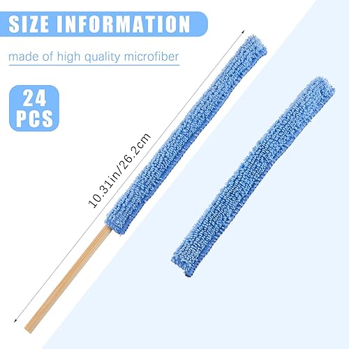 Vista 8 de Honeydak 12 piezas de microfibra con detalles de plumero, mini plumero, herramienta de limpieza de grietas, limpiador de ventilación de aire