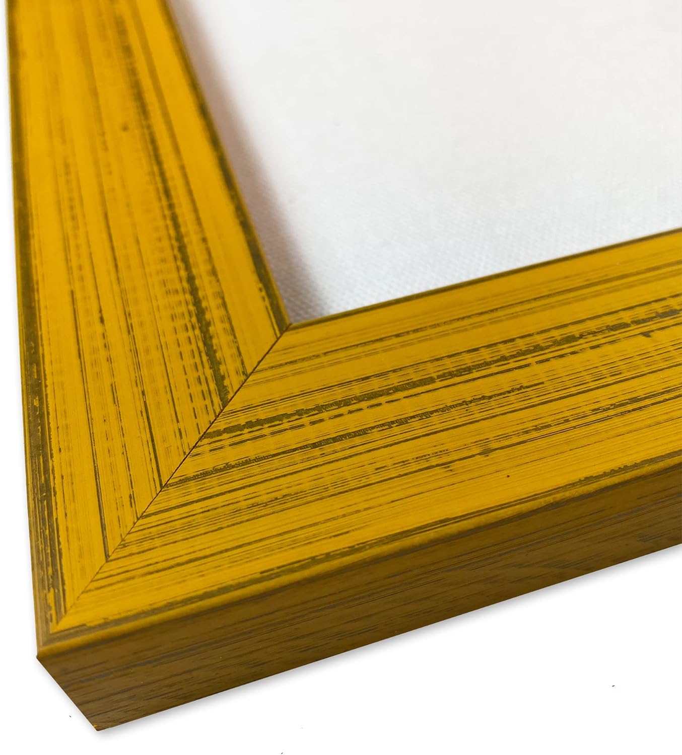 Savanna Barnwood Framed White Fabric Bulletin Board Handcrafted (24x30, Yellow Frame | White Fabric)