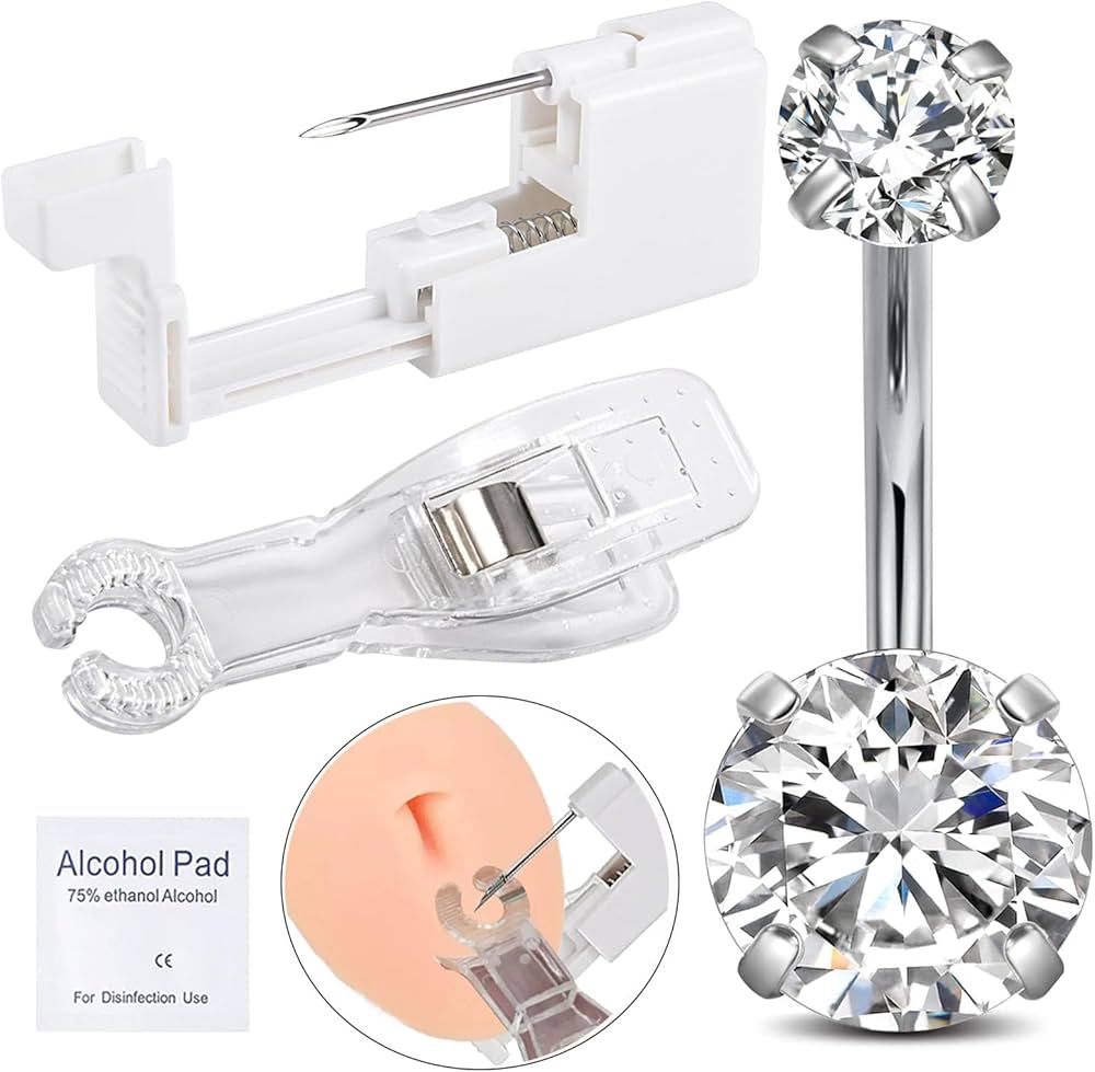 thumbnail image 2 of I Tried The Belly Button Piercing Gun: My First Person 2 of 9