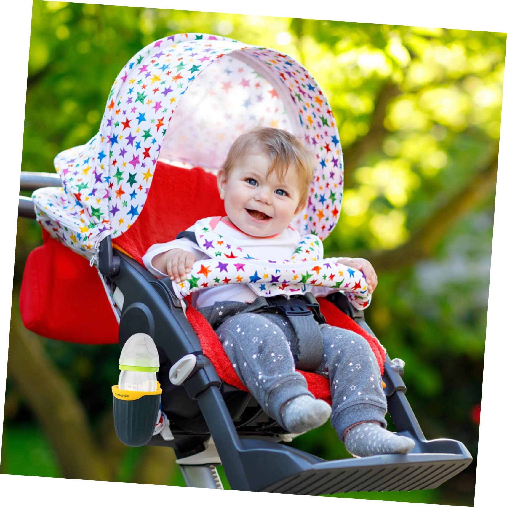 ERINGOGO Stroller Cup Holder Baby Cart Bottle Rack Milk Bottle Holder for Trolley Compact Size Long Serving Life