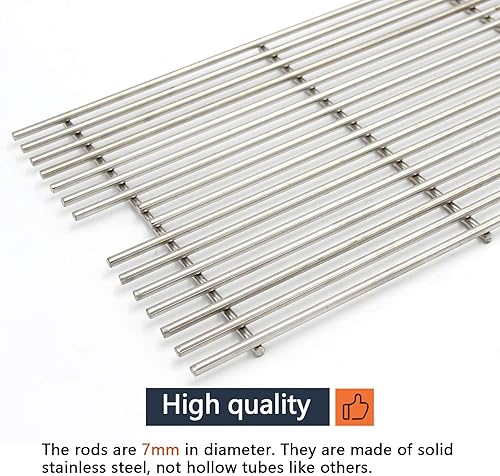 Miniatura 3 de Hongso Rejillas de acero inoxidable SUS304 de 23 14 pulgadas de repuesto para Viking VGBQ 30 "T Series, VGBQ 41" T Series, VGBQ 53" T Series,