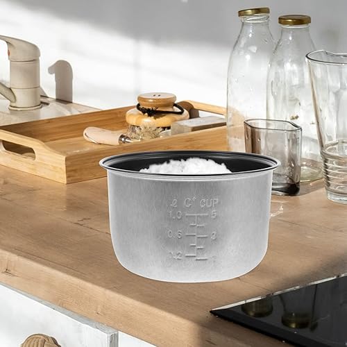 Miniatura 8 de SHERCHPRY Olla interior de olla de arroz para el hogar de 3 L olla interior de aleación de aluminio accesorios de olla eléctrica antiadherente